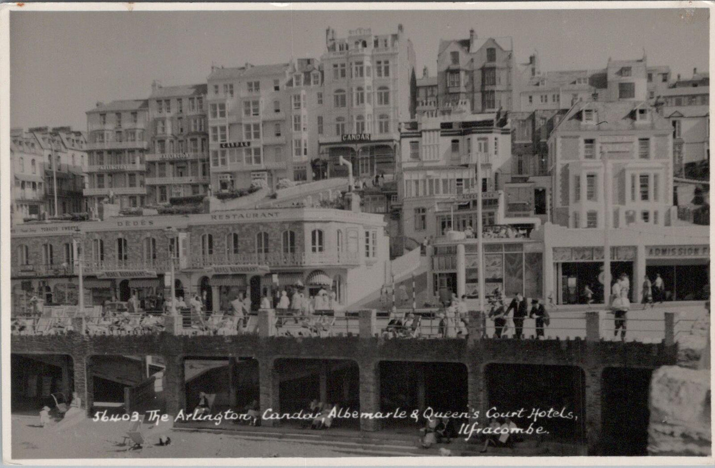 Devon Postcard: The Arlington, Candar, Albemarle Hotels, Ilfracombe  XT1935