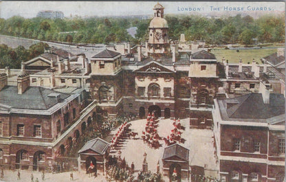 London Postcard: Horse Guards Parade, Whitehall with Mounted Life Guards XT1949