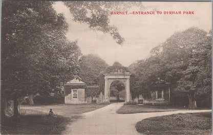 Hertfordshire Postcard: Barnet, Entrance to Dyrham Park   XT1950
