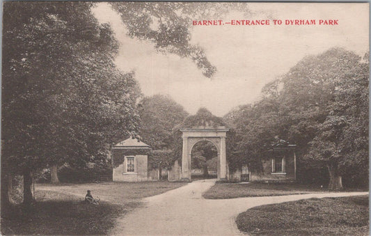 Hertfordshire Postcard: Barnet, Entrance to Dyrham Park   XT1950