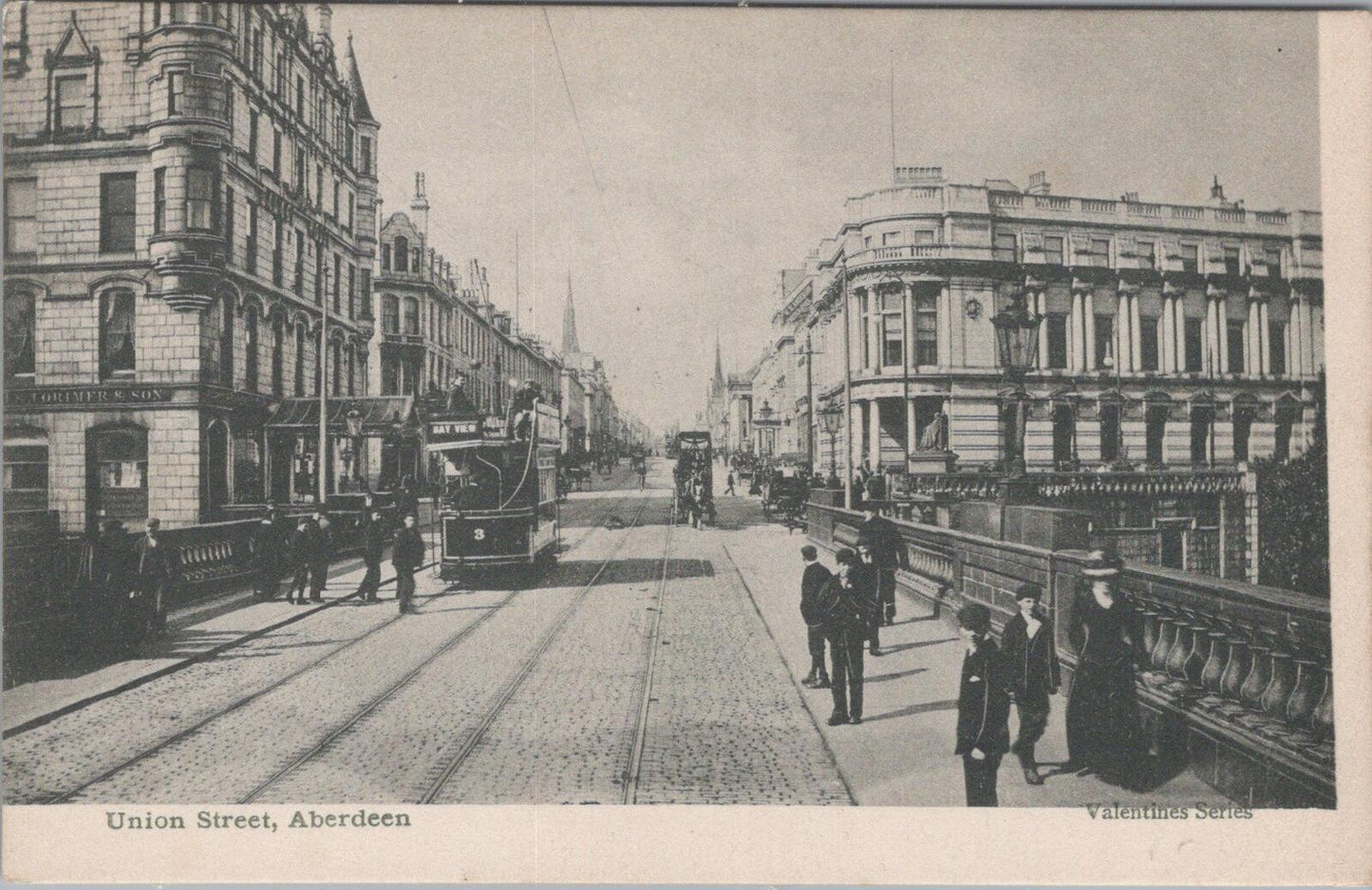 Scotland Postcard: Aberdeen - Union Street, The Granite Mile with Trams XT1957