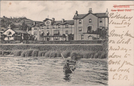 Cumbria Postcard: Low Wood Hotel and Lake Windermere, Scenic Waterfront XT1962