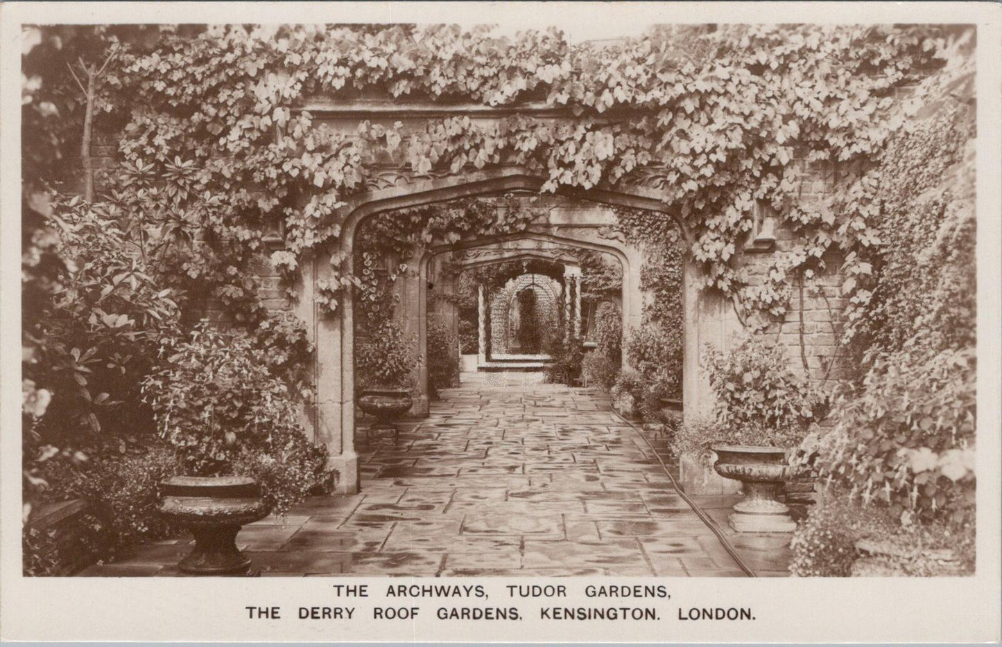 London Postcard: Derry & Toms Roof Gardens, Kensington High Street  XT1967