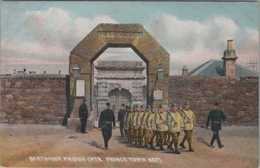 Devon Postcard: Princetown, The Main Entrance Gate to Dartmoor Prison XT1974