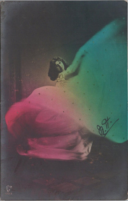 Dancing Postcard: American Dancer Loie Fuller Performing Serpentine Dance XT2004