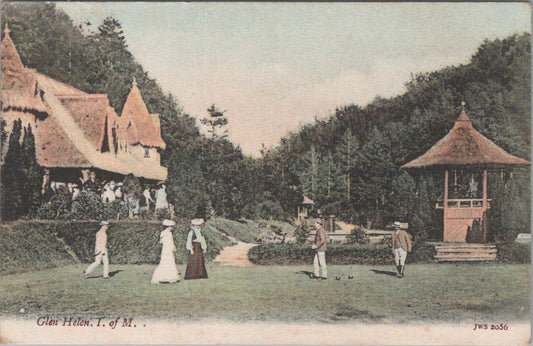 Isle of Man Postcard:Glen Helen, Swiss Chalet & Pavilion Pleasure Grounds XT2009