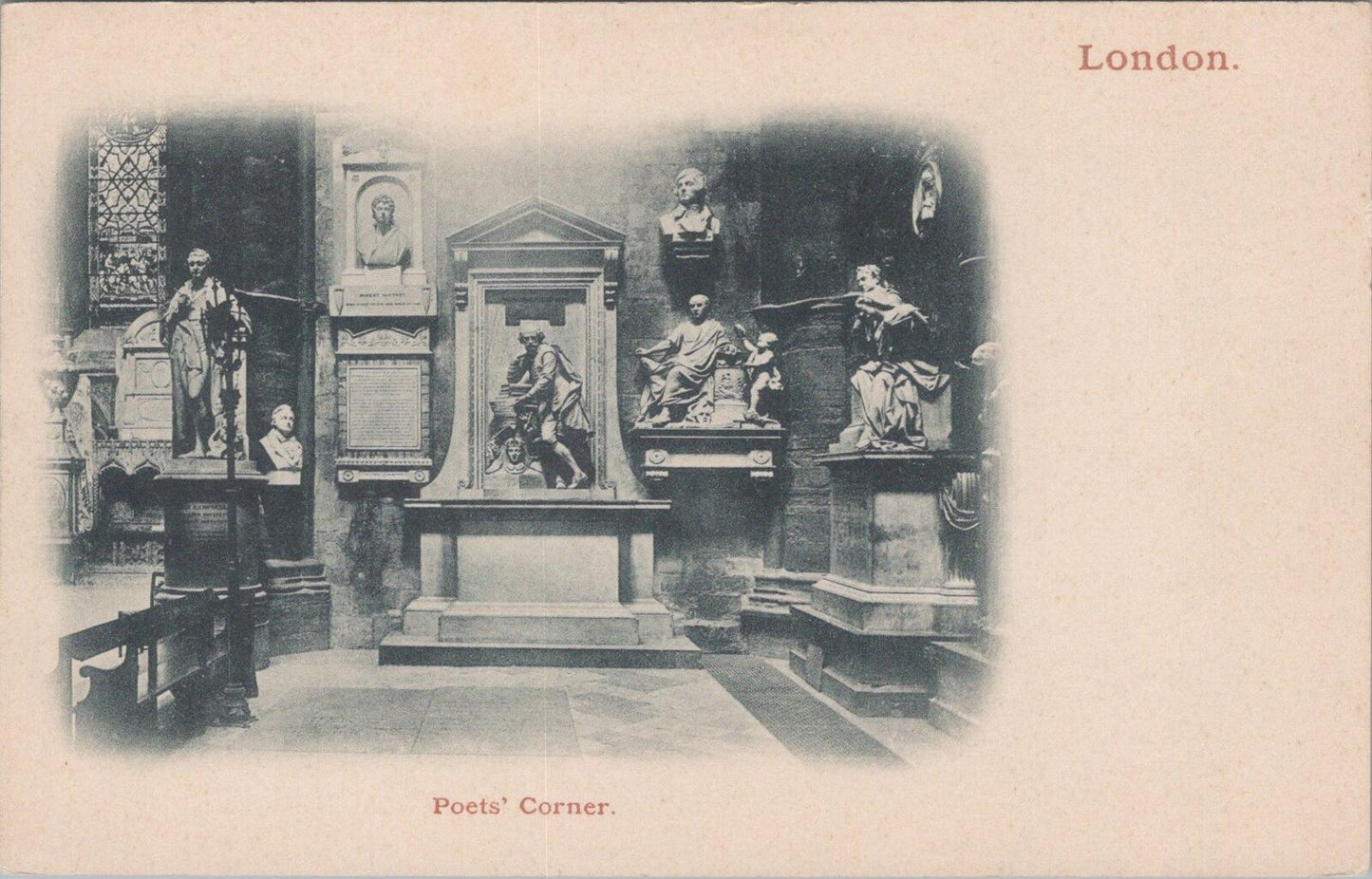 London Postcard: Westminster Abbey, Poets' Corner Interior XT2011