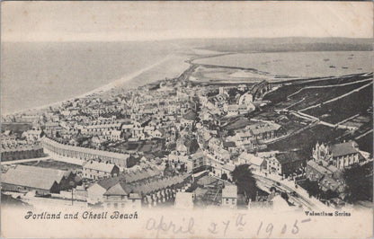 Dorset Postcard: Portland and Chesil Beach, Aerial Village View  XT2019
