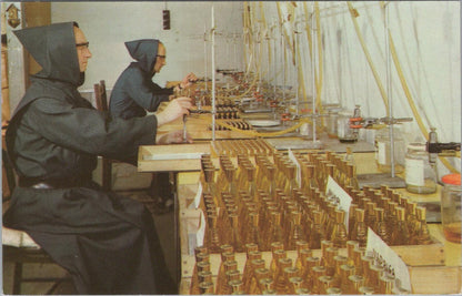 Wales Postcard:The Perfumery Caldey Abbey Off Tenby, Pembrokeshire 1970's XT2030