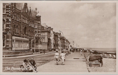 Kent Postcard: Queens Hotel The Promenade Deal Seafront Promenade XT2044