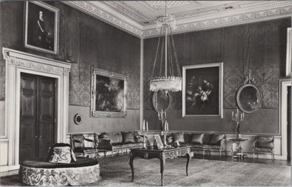 Warwickshire Postcard: Ragley Hall The Red Saloon Interior Stately Home XT2052