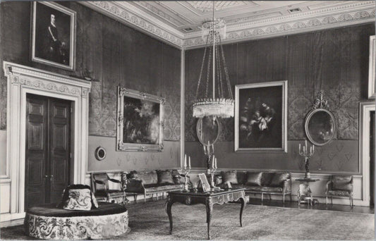 Warwickshire Postcard: Ragley Hall The Red Saloon Interior Stately Home XT2052