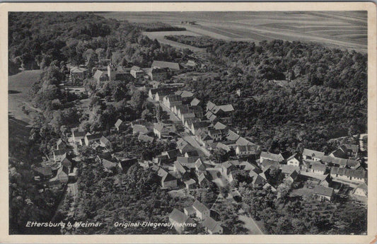 Germany Postcard: Ettersburg b. Weimar Aerial View Thuringia Village  XT2055