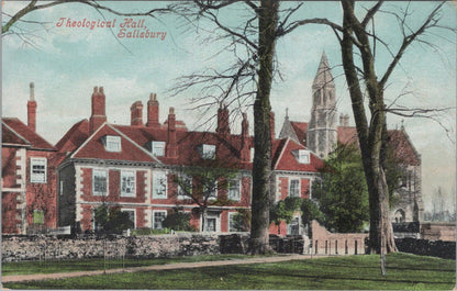 Wiltshire Postcard: Salisbury, Theological Hall, Cathedral Close 1900's XT2072