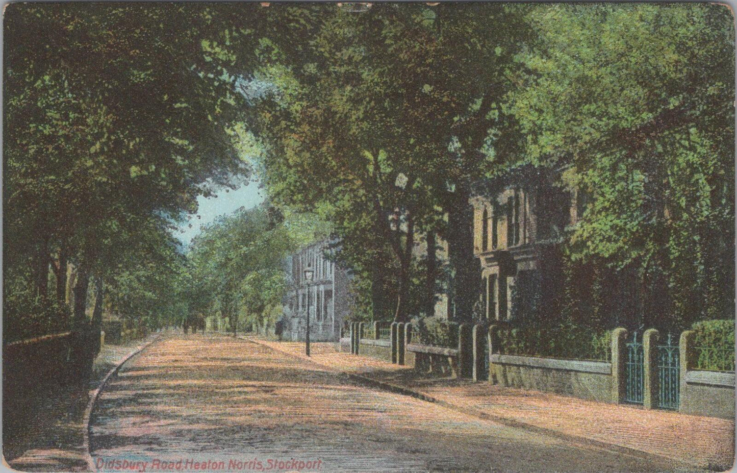 Cheshire Postcard: Stockport, Didsbury Road, Heaton Norris Street View   XT2088