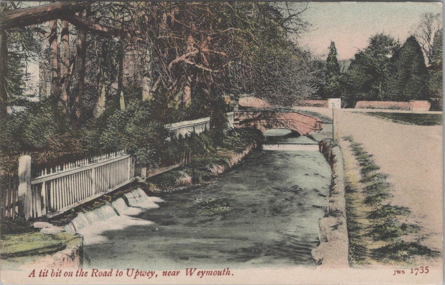 Dorset Postcard: The Stream at Upwey, near Weymouth, Wishing Well 1900's XT2090