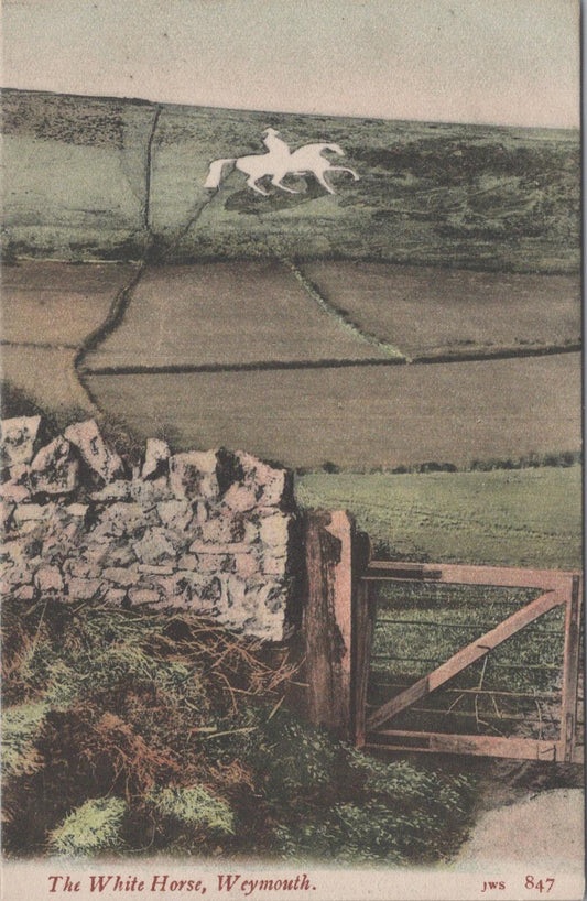 Dorset Postcard: The White Horse, Weymouth, Osmington Hill Figure  XT2092