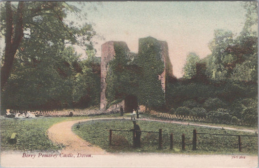 Devon Postcard:Berry Pomeroy Castle, Ruins of the Gatehouse and Courtyard XT2095