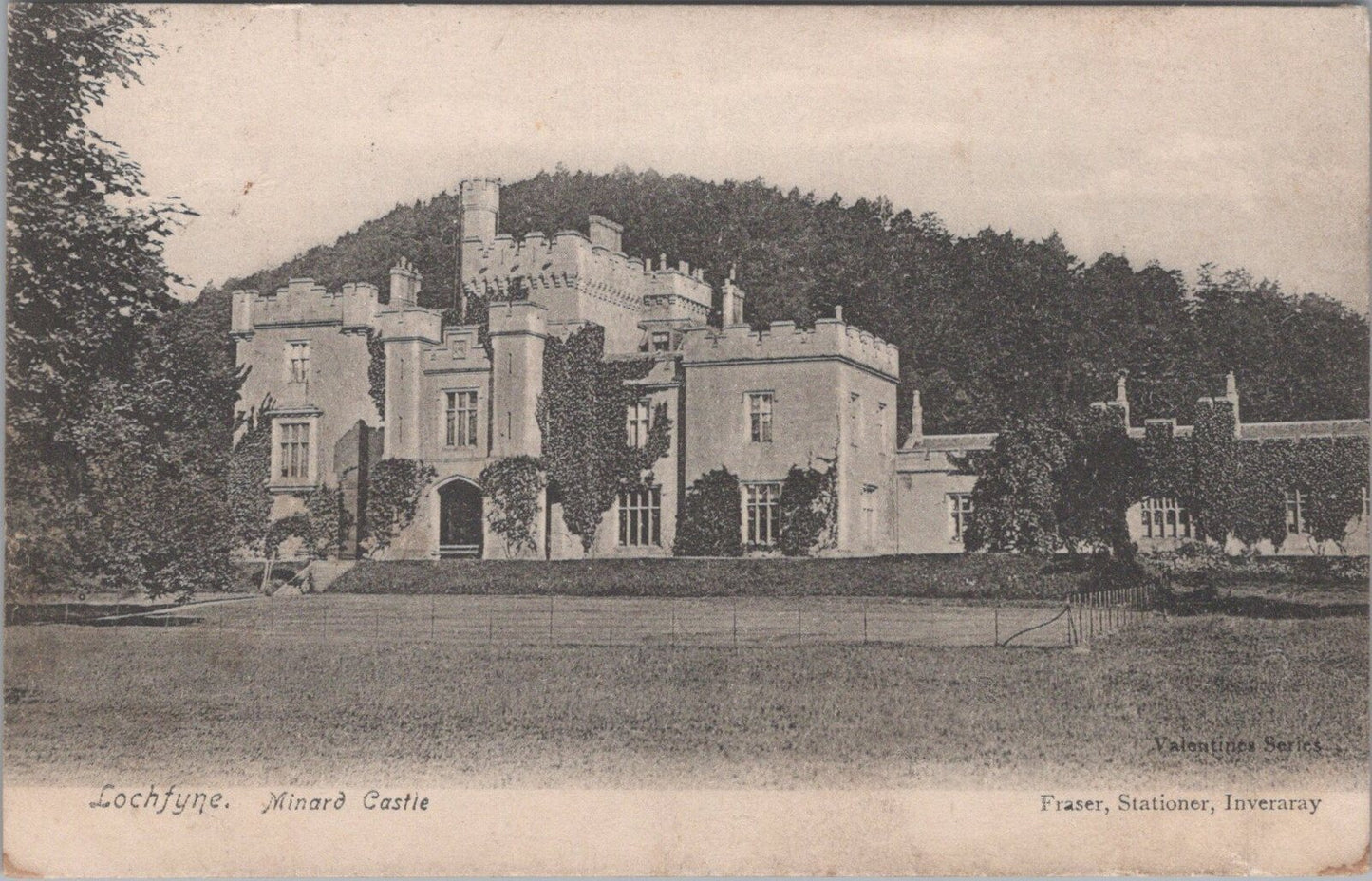 Argyll Postcard: Lochfyne Minard Castle Inveraray Posted 1906 XT3435