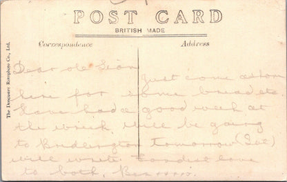 Yorkshire Postcard: Withernsea Lighthouse Tower Buildings RPPC 1920s XT3438