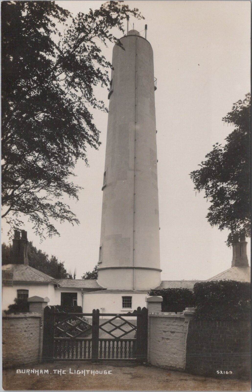 Somerset Postcard: Burnham On Sea High Lighthouse Berrow Road RPPC 1920s XT3442