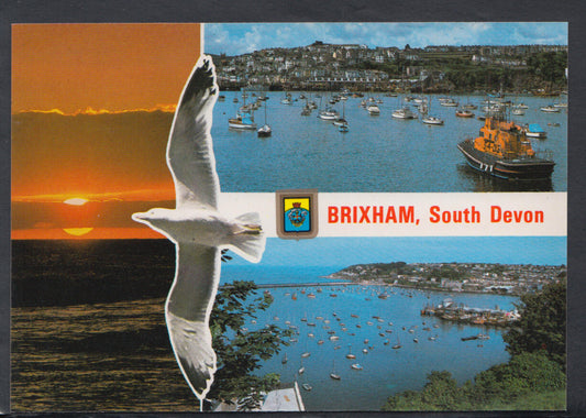 Devon Postcard - Views of Brixham, South Devon  RR5758