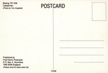Load image into Gallery viewer, Aviation Postcard - Boeing 757-236 Caledonian Aeroplane RRR97
