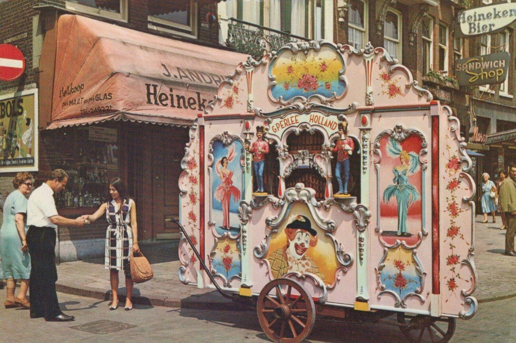 Music Postcard - Amsterdam / Holland - The Barrel-Organ Pipo   RRR392