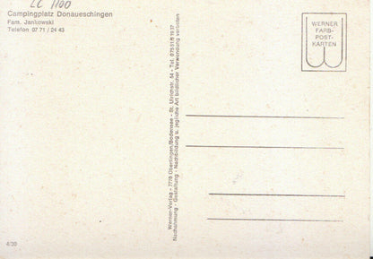Germany Postcard - Campingplatz - Donaueschingen - Schwarzwald TZ5372