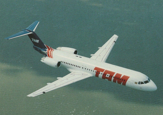 Aviation Postcard - TAM Aeroplane - Fokker 100 PT-MRA -  RRR427