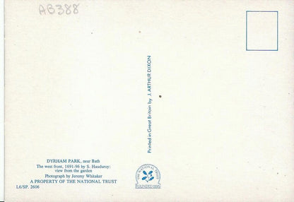 Somerset Postcard - Dyrham Park, near Bath, The West Front    AB388