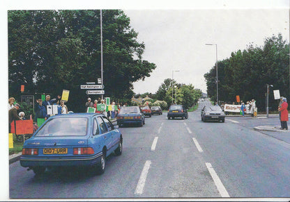 Sussex Postcard: Worthing A27 Action Group Protest, Road Signs 1988 A8409