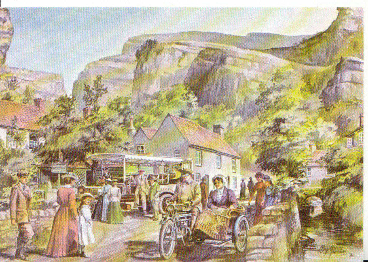 Somerset Postcard - Cheddar c1911 - SM399