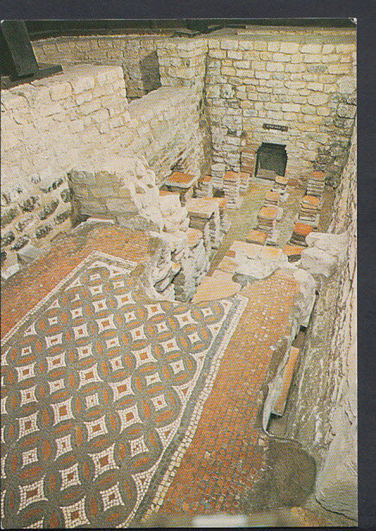 Gloucestershire Postcard - West Wing Baths, Chedworth Roman Villa  RR2310