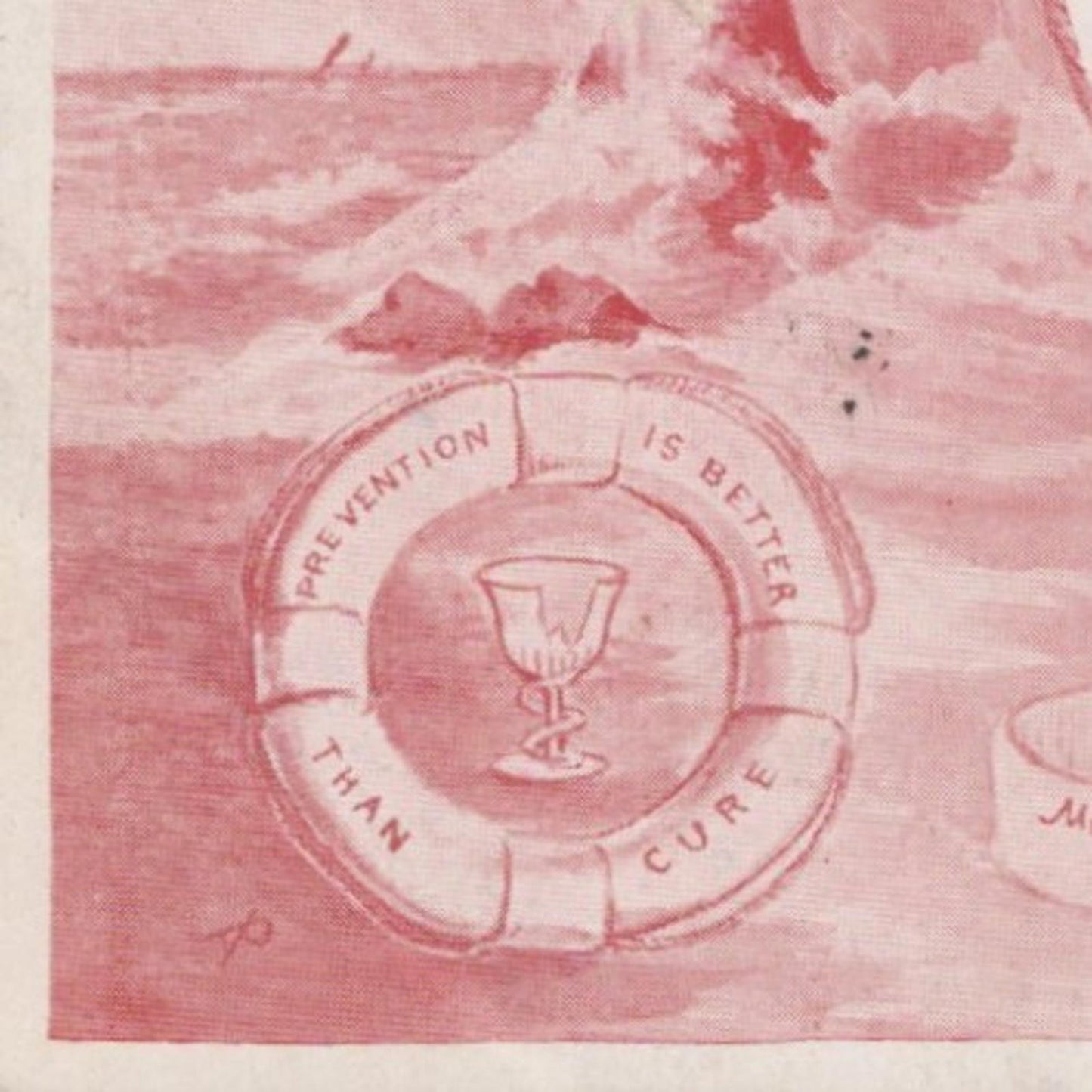 Proverbs Postcard - Temperance Movement Literature, Alcohol, Lighthouse RS41096