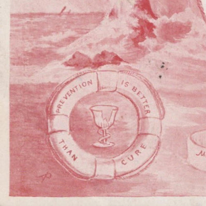 Proverbs Postcard - Temperance Movement Literature, Alcohol, Lighthouse RS41096