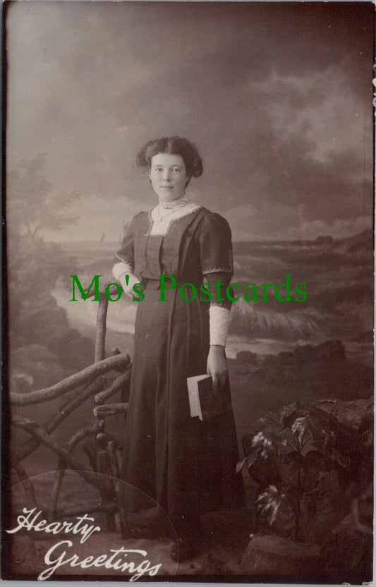 Portrait Postcard - Ancestors, Ladies Fashion, Hairstyle, Womenswear RS33722