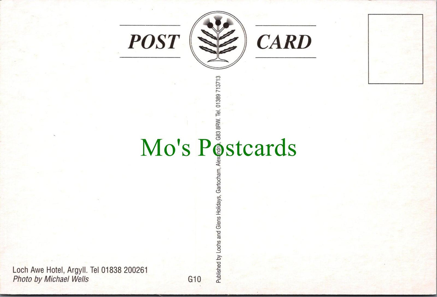 Scotland Postcard - Loch Awe Hotel, Argyll  RRR1324