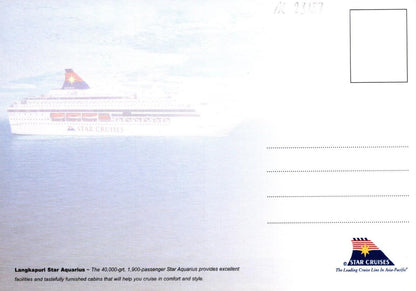 Japan Postcard Star Cruises Langkapuri Star Aquarius Cruise Ship, Liner RR23187