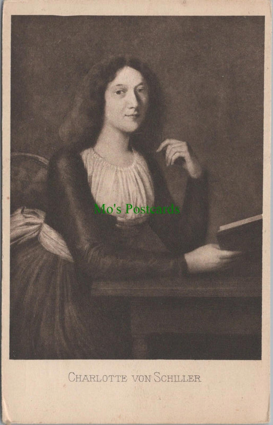 Literature Postcard - Charlotte Von Schiller, Wife of German Poet   RS24912