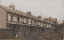 Load image into Gallery viewer, Unknown Location Postcard - Unidentified Street Scene, Row of Houses  XT77
