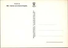 Load image into Gallery viewer, France Postcard - Paris - Interieur De La Sainte-Chapelle, Île-de-France RRR1406
