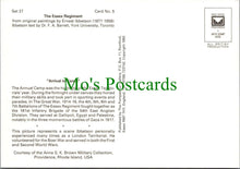 Load image into Gallery viewer, Military Postcard - The Essex Regiment - "Arrival in Camp"  RRR1254
