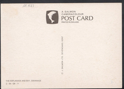 Dorset Postcard - Greetings From Swanage, The Esplanade & Bay  RR1563
