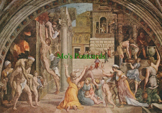 Art Postcard - Citta Del Vaticano - Raffaello Sanzio, Room of The Fire RR10112