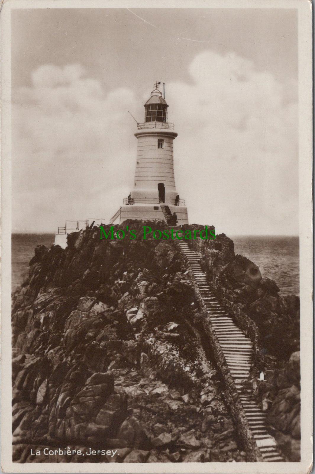 Channel Islands Postcard - Jersey, La Corbiere Lighthouse   RS32766