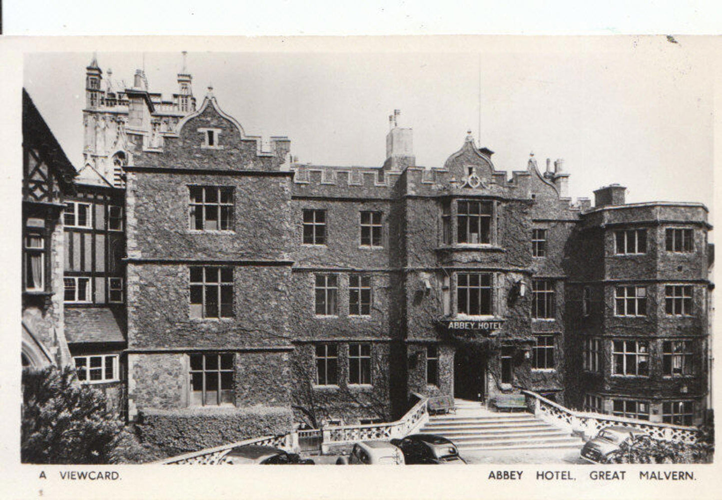 Abbey Hotel Great Malvern Worcestershire Postcard Real Photo View Card 3093A