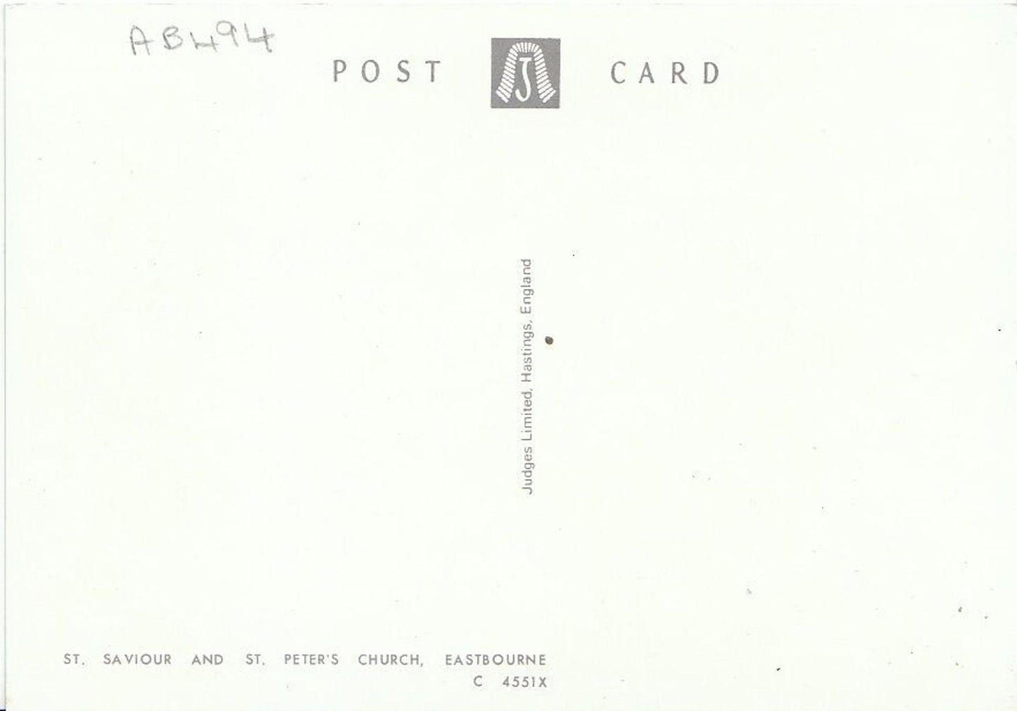 Sussex Postcard - Eastbourne, St Saviour and St Peter's Church AB494