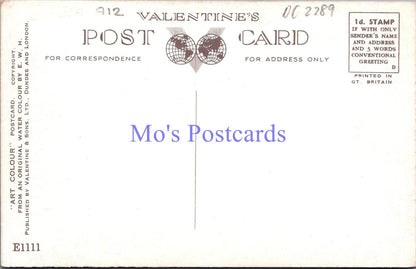Dorset Postcard - Corfe Castle. Artist Ernest William Haslehust  DC2289