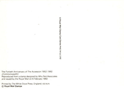 Royalty Postcard - HM The Queen, 40th Anniversary of The Accession RRR480